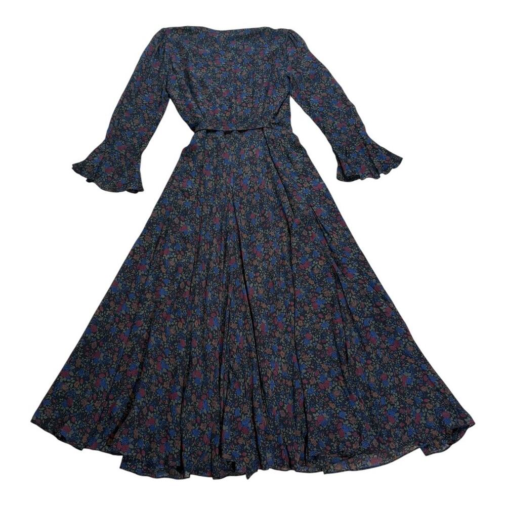 Polo Ralph Lauren Floral Georgette Wrap Dress Size 2 - Picture 4 of 7